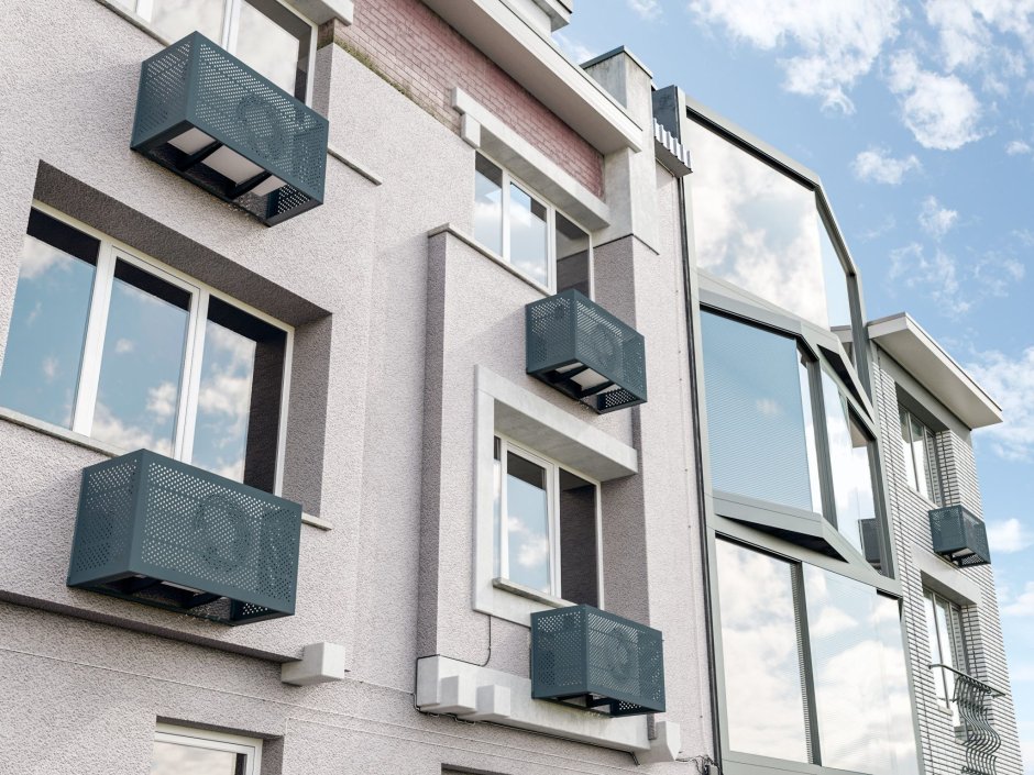 Короб для внешнего блока кондиционера на лоджии