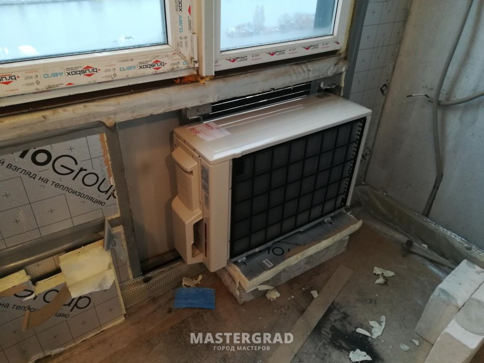Короб для внешнего блока кондиционера на балконе