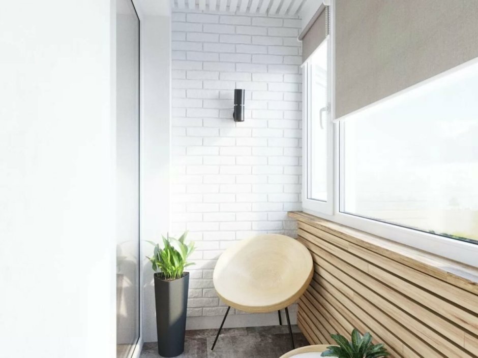 Рейки на балконе