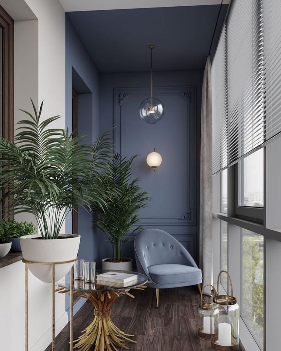 Интерьер балкона