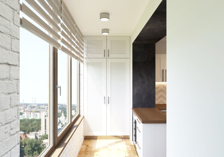 Дизайнерская отделка балкона