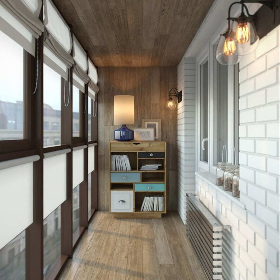 Зона отдыха на балконе