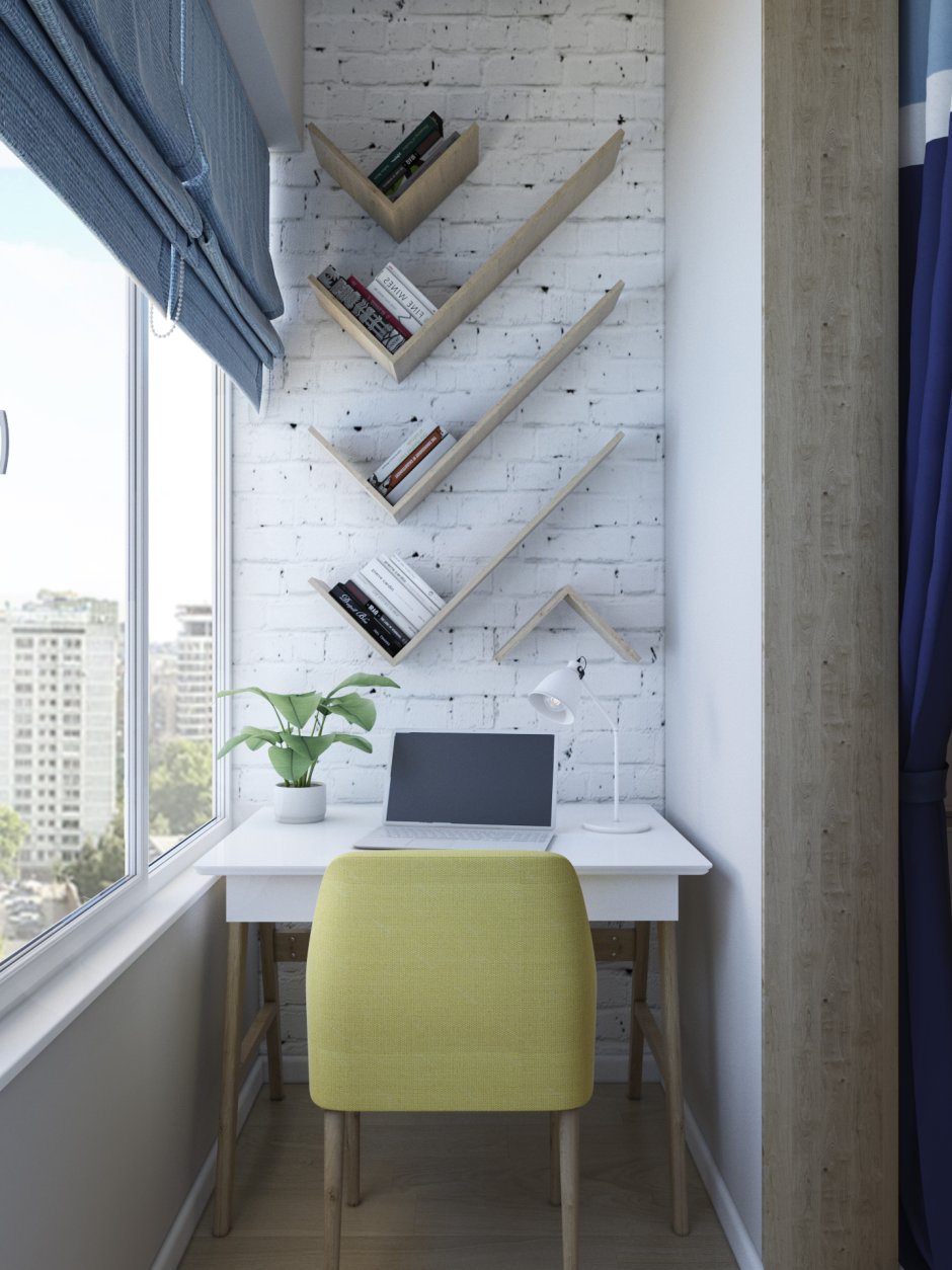Рабочее место на балконе