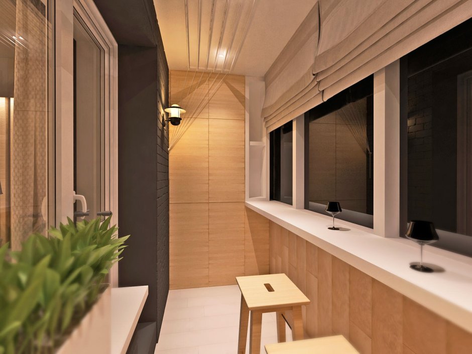 Освещение на лоджии