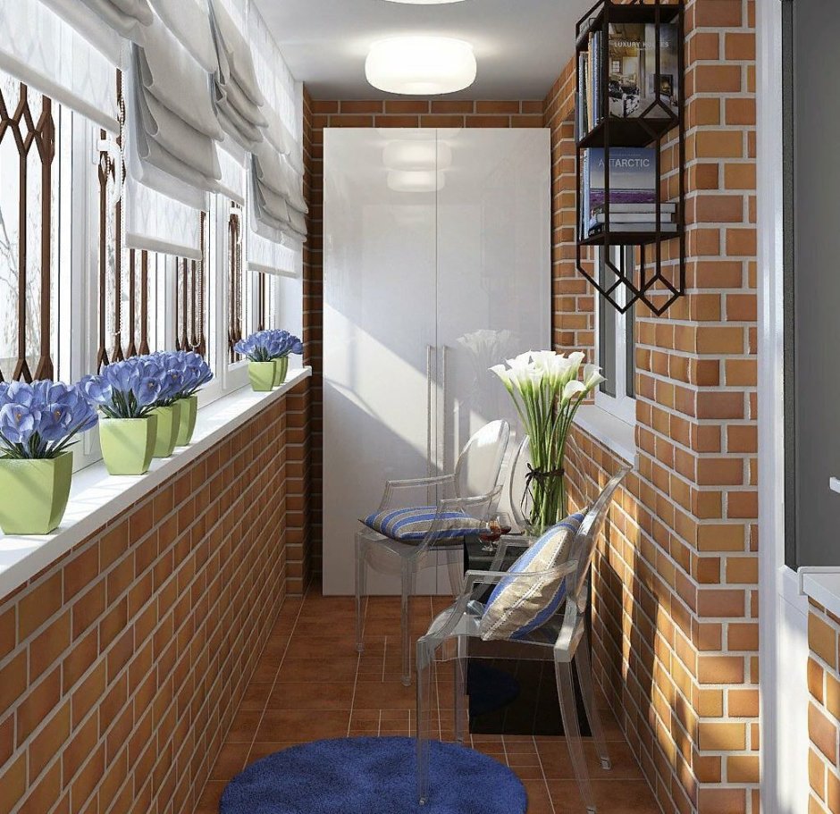 Интерьер балконов и лоджий современный