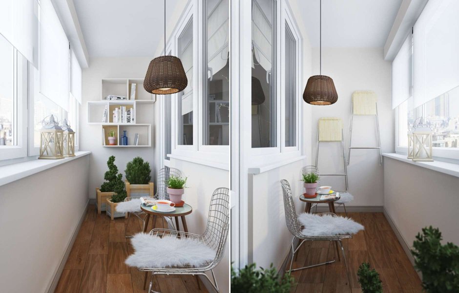 Освещение балкона лоджии