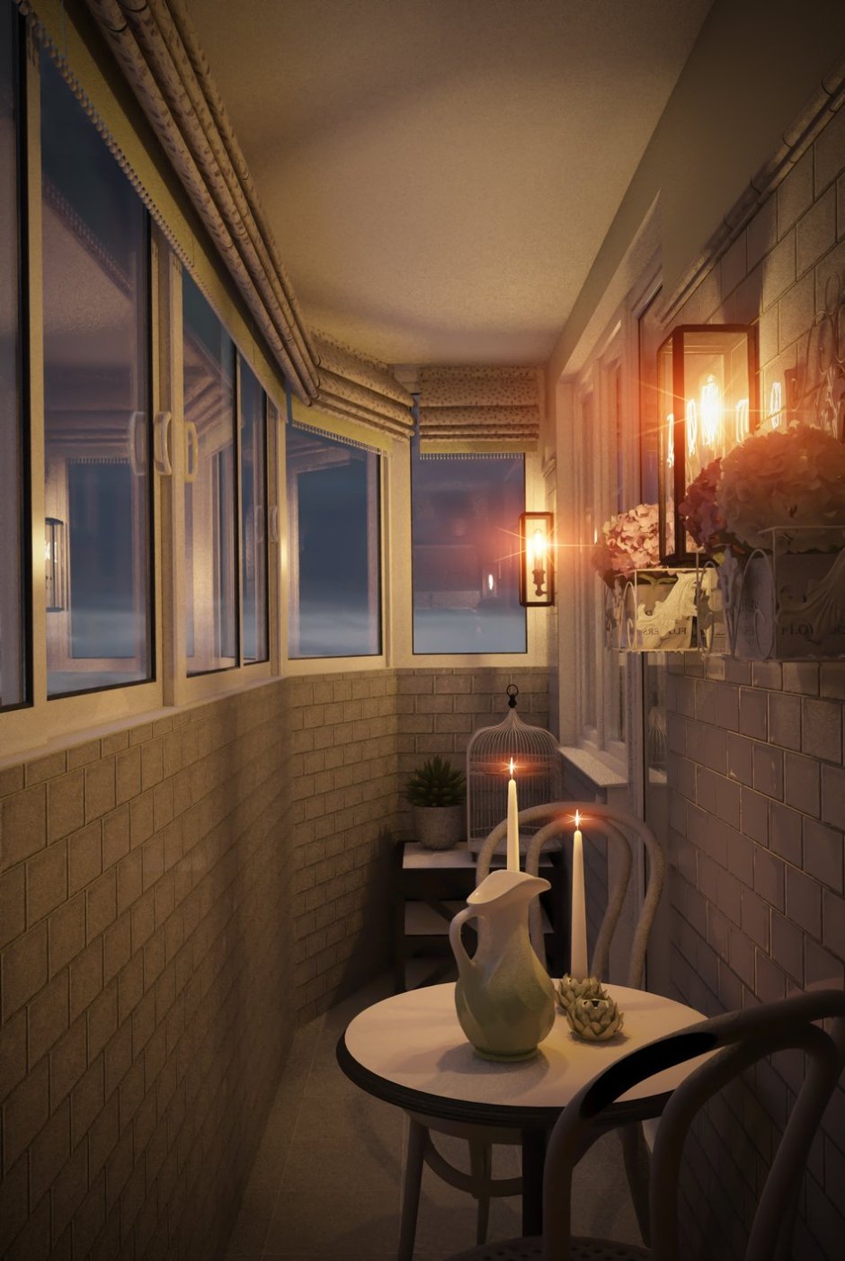 Красивый балкон