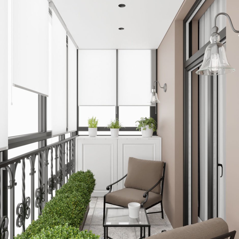 Варианты освещения лоджии