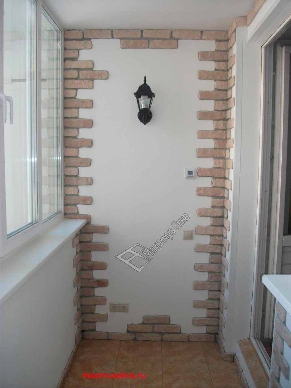 Камешковая штукатурка на балконе