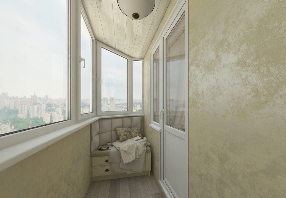 Отделка балкона ОСБ