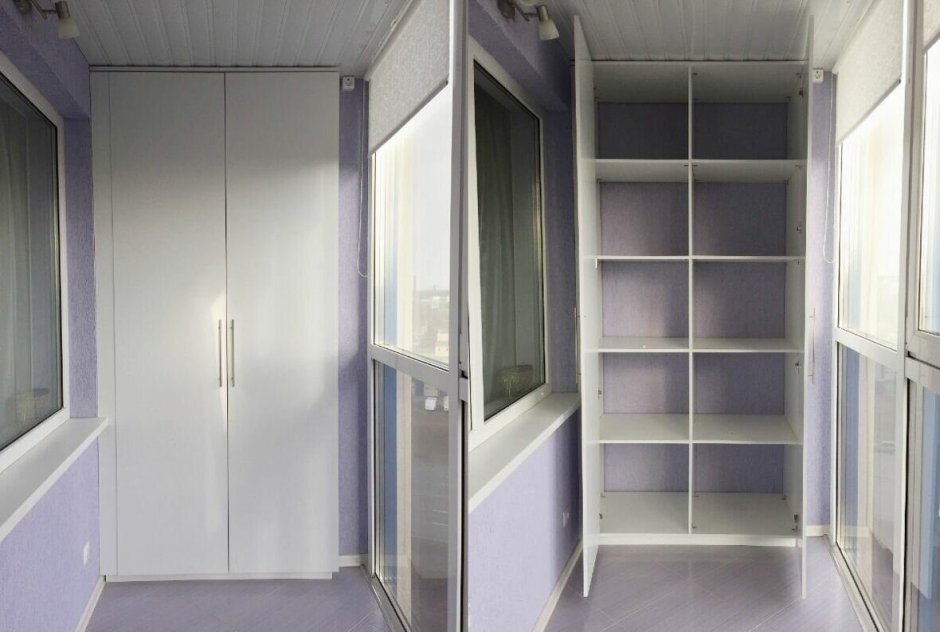 Встроенная мебель на балкон