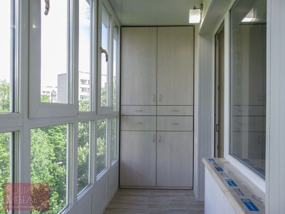 Вагонка на балконе