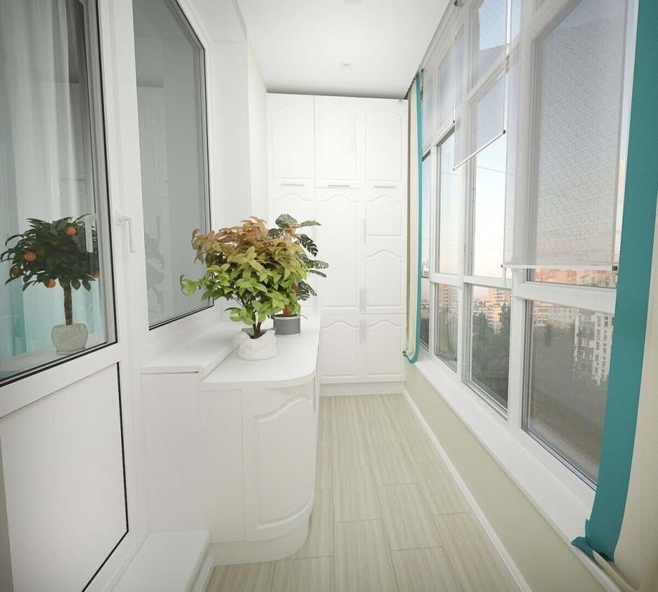 Интерьер лоджии