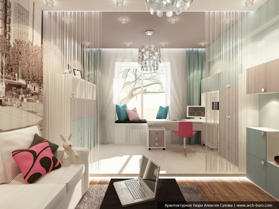 Гостиная-спальня 15м2 икея