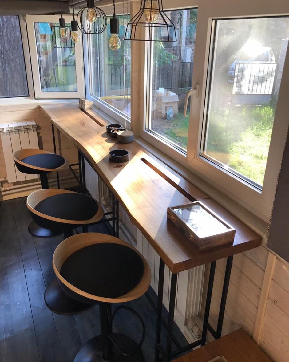 Подоконник барная стойка