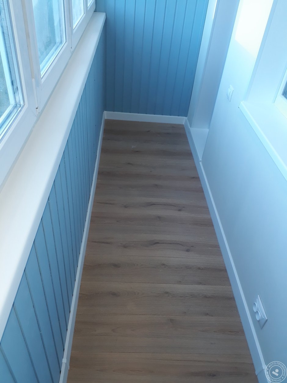 Балкон вагонка крашенная