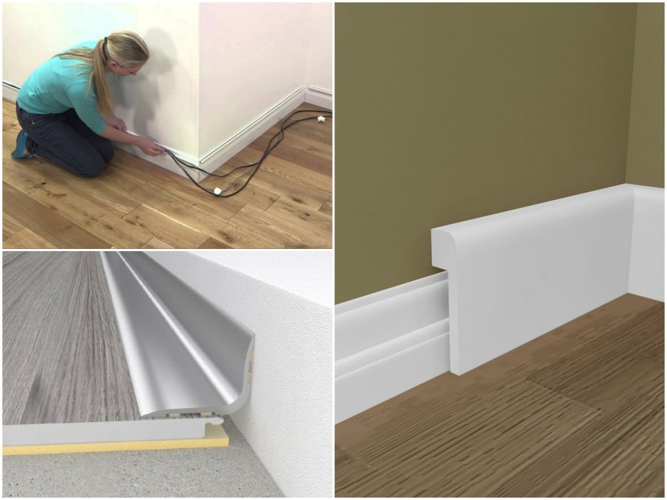 Щель между ламинатом и стеной 2 см