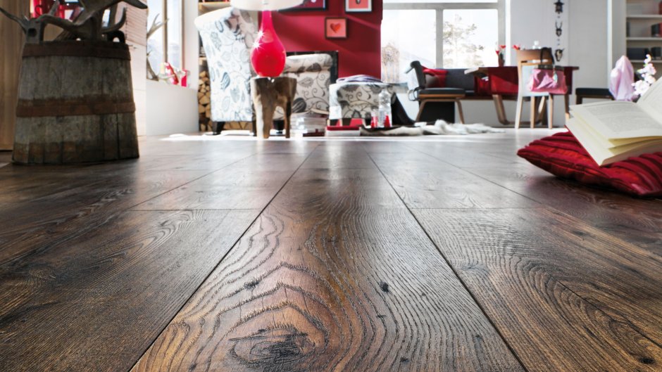 Необычный ламинат в интерьере