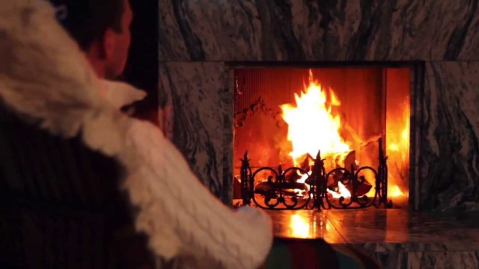 Снежная буря в деревне