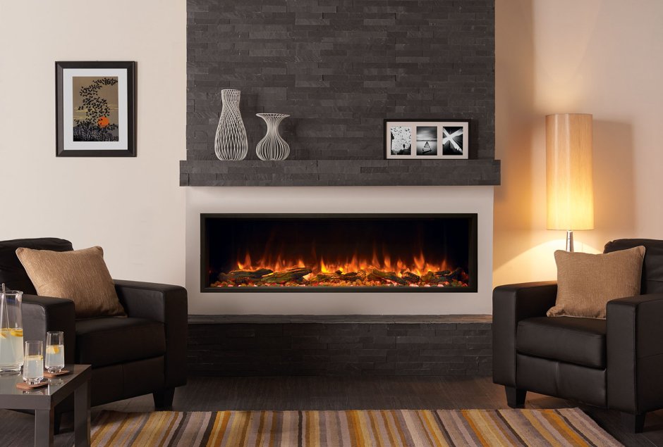 Встроенные камины электрические