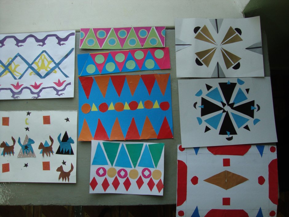 Декоративная аппликация в подготовительной группе