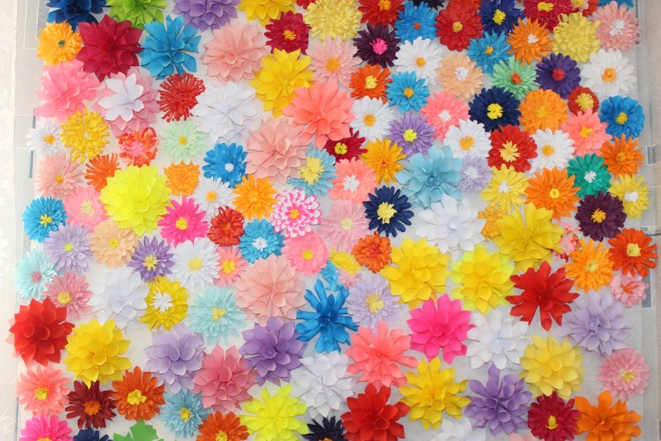 Аппликация цветочный ковер