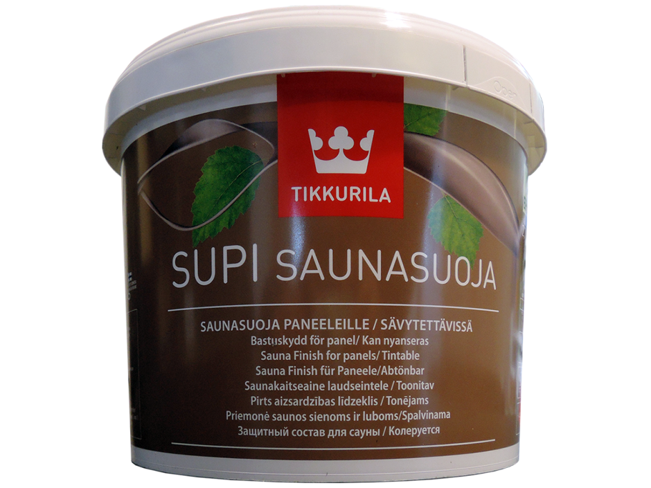 Тиккурила супи Саунасуоя (Supi Saunasuoja) защитный состав для саун п/мат (2,7л)