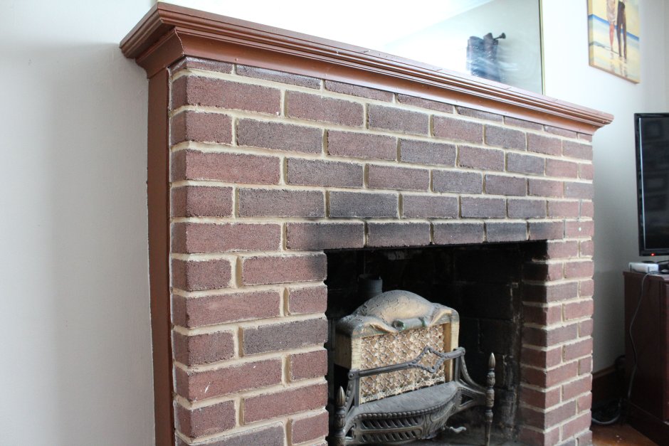 Краска для печей и каминов из кирпича