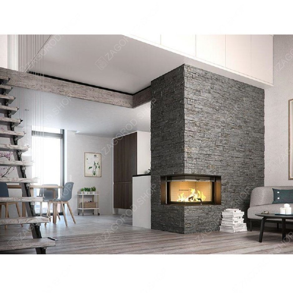 Современная отделка камина