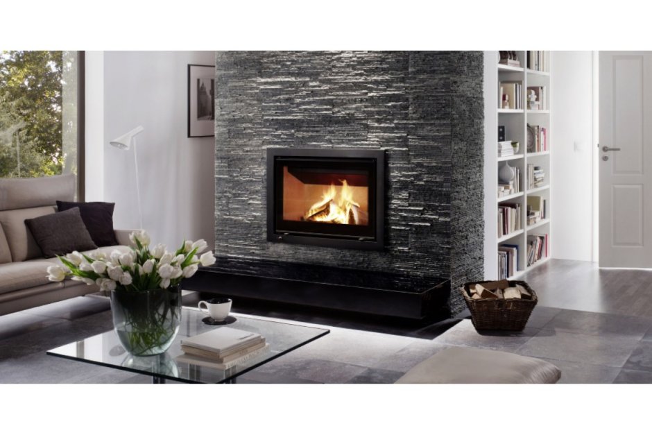 Современная отделка камина