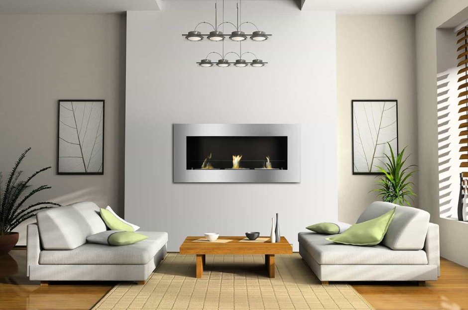 Электрокамин в интерьере