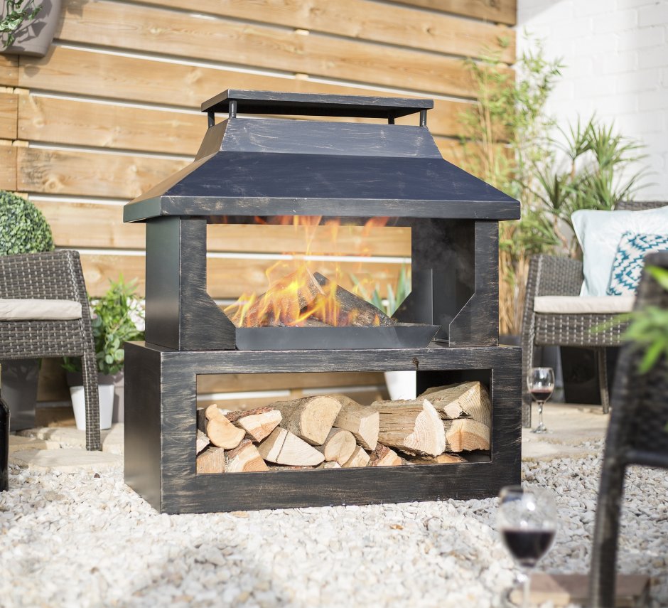 Камин уличный Fireplace 100x55x115