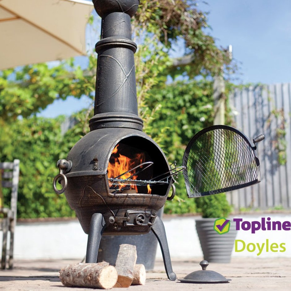 Камин чугунный гриль Sierra XL плюс крышка