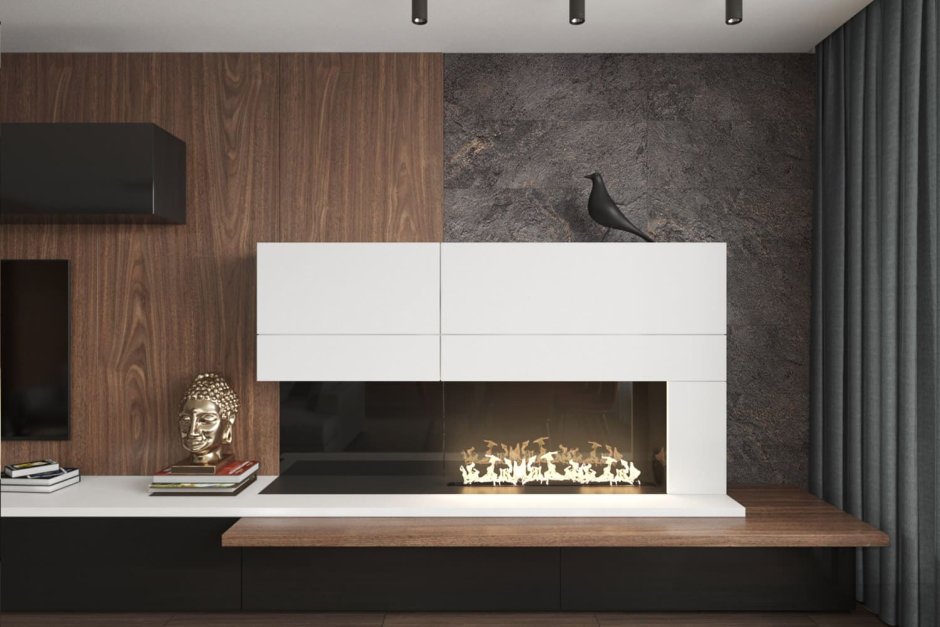 Электрокамин в современном интерьере