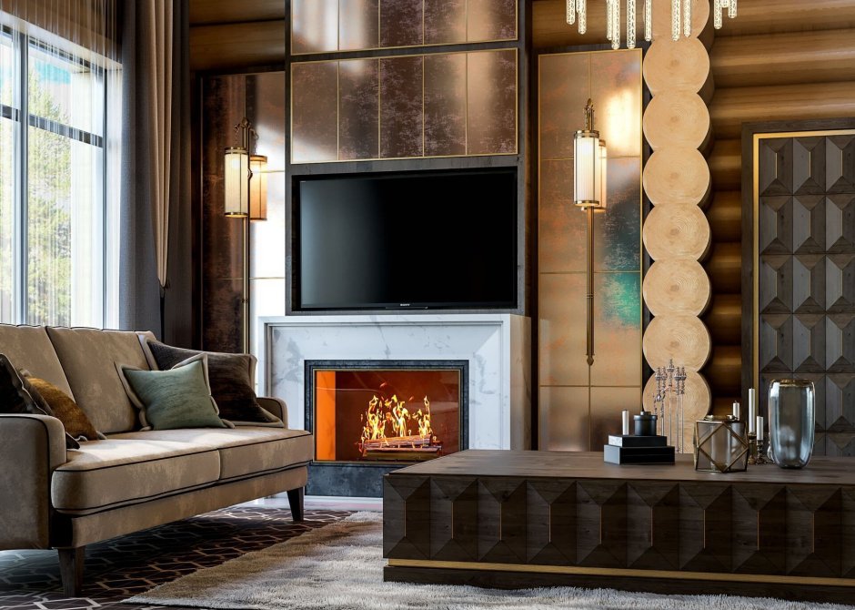 Дерево в интерьере