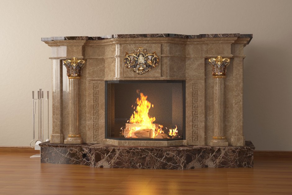 Камин мраморный Барбара