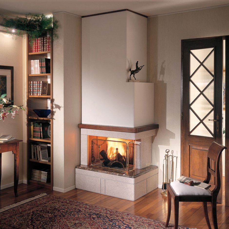 Камин из дерева