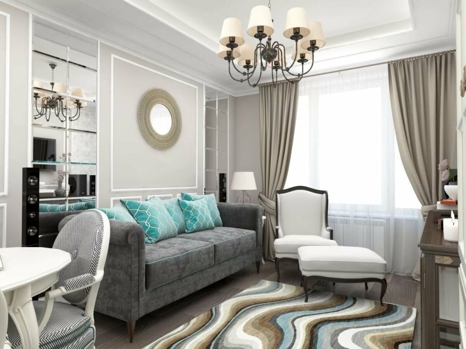 Гостиная Неоклассика Тиффани