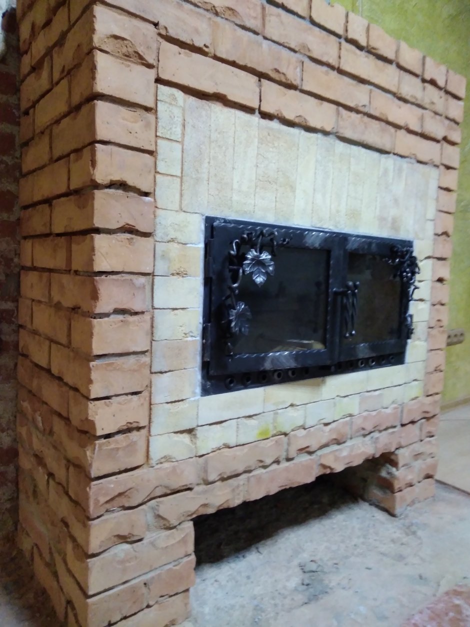 Переделка камина под печь