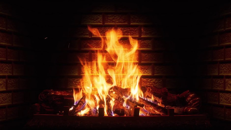 Пламя в камине