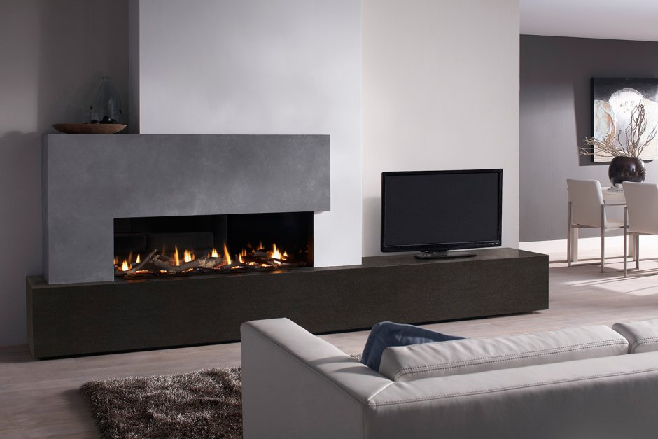 Газовая топка Stovax riva2 530 designio2 Glass Gas Fires balanced Flue