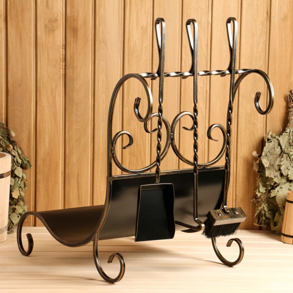 Дровница с набором dn763