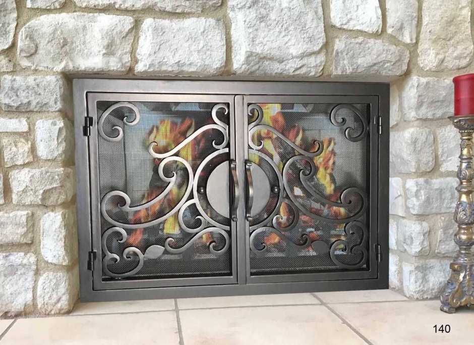 Самодельные дверцы для камина
