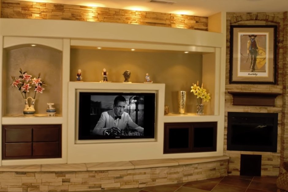 Мебельная стенка из гипсокартона