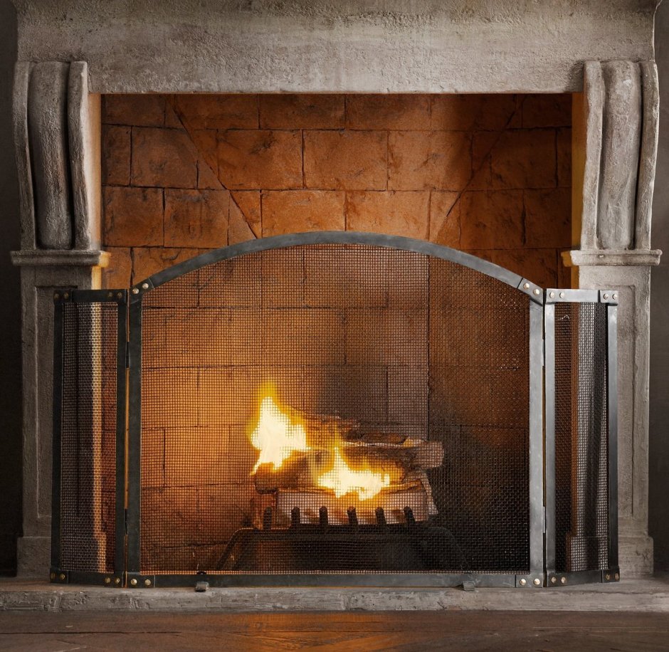 Защитный экран для камина