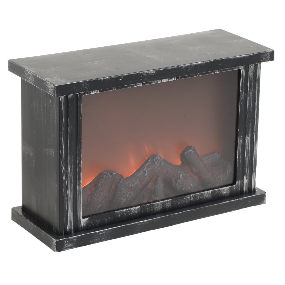 Лючия / светодиодный светильник ночник камин имитирующий пламя огня