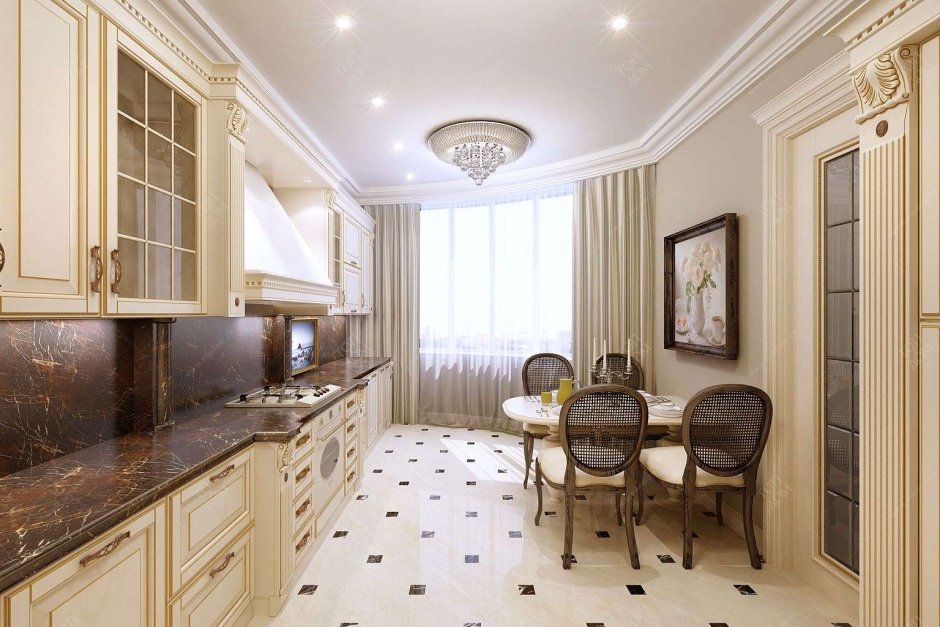 Наливной пол на кухне