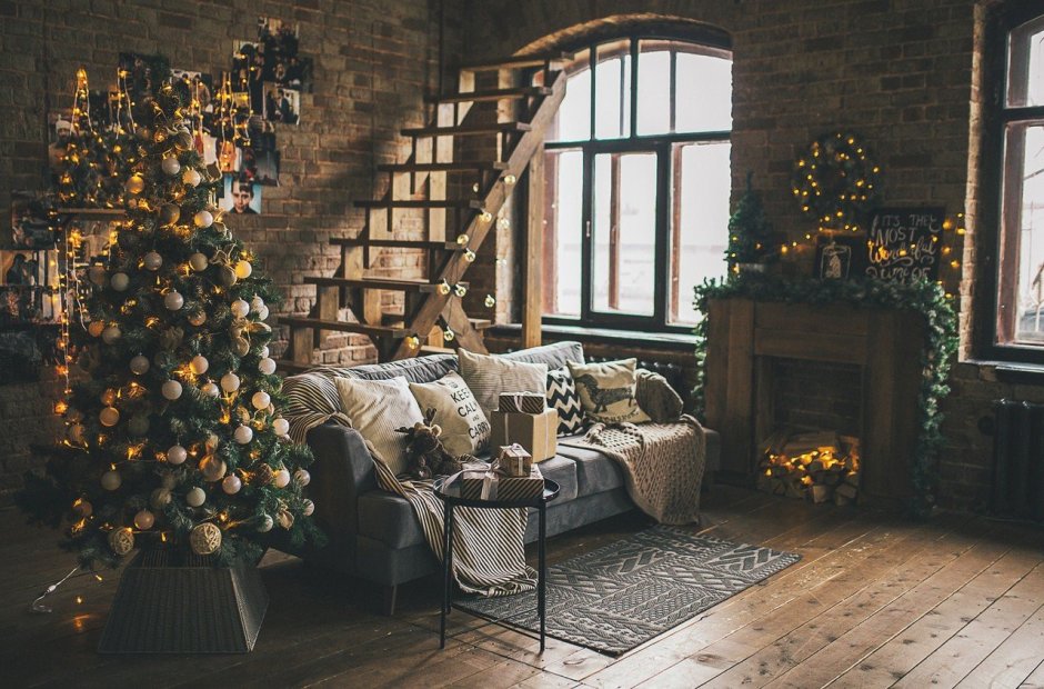 Фотостудия с камином