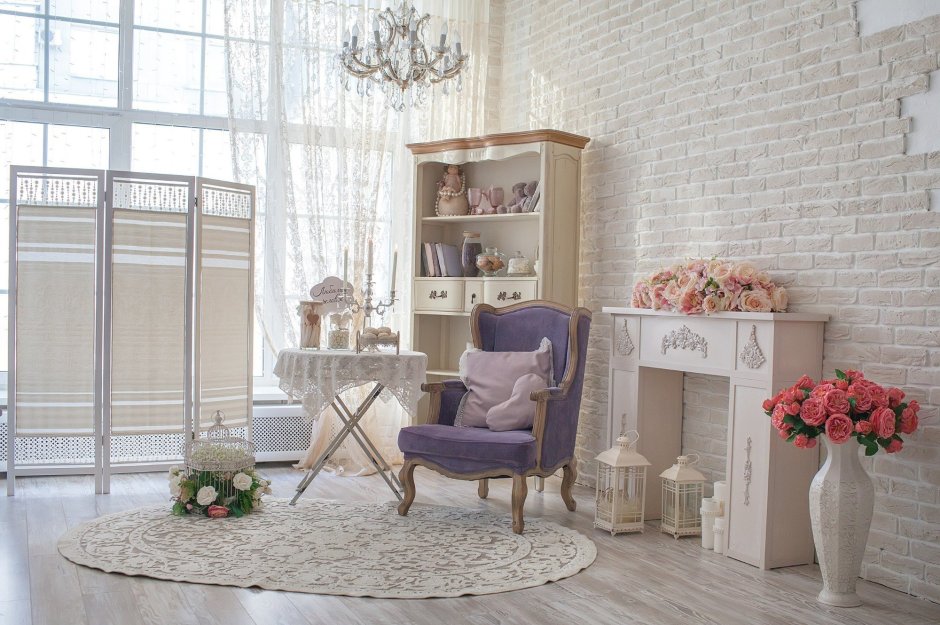 Новогодняя фотостудия с камином