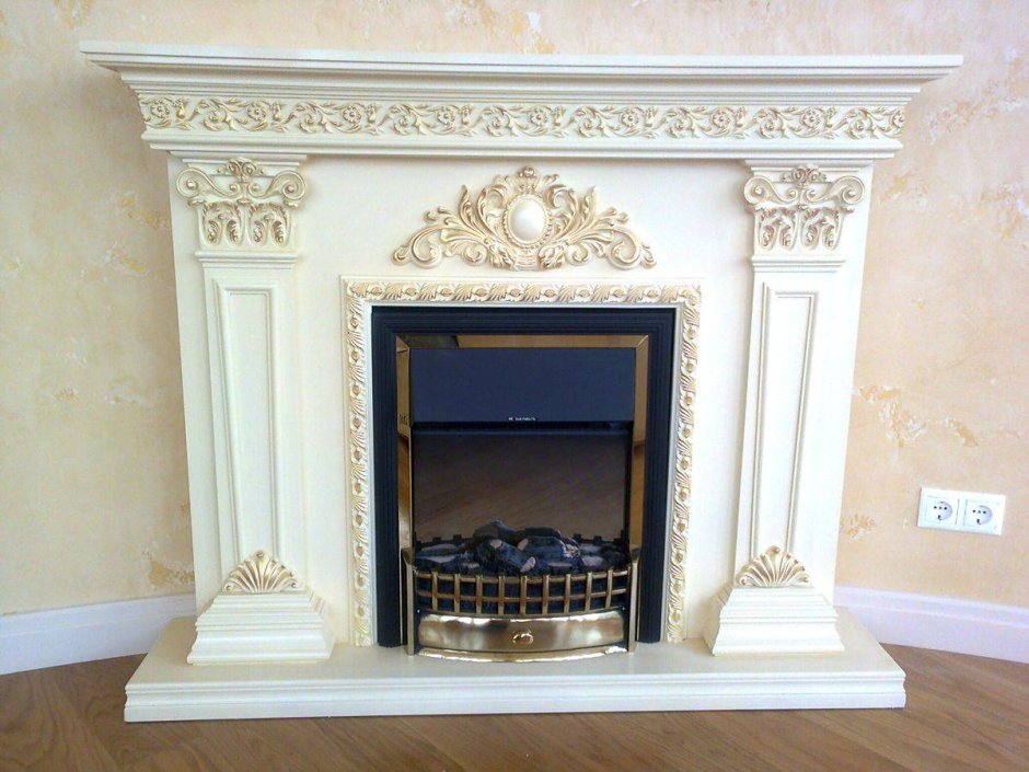 Камины из гипсокартона в классическом стиле